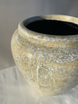 Eggshell Pot - 55cm x 65cm - Creme & Gold image 0