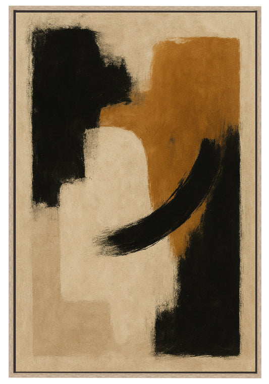 Soft Earth Abstraction Canvas Print