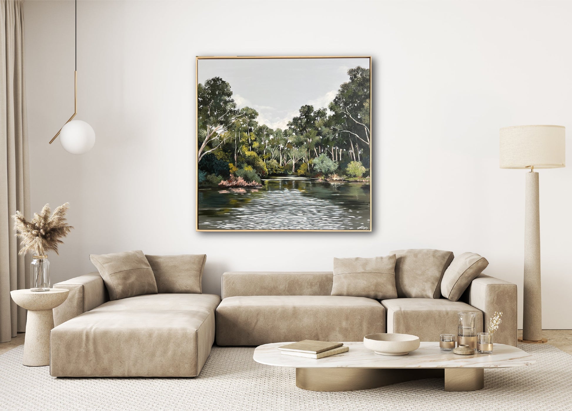 The Yarra #2, Melbourne, original art, Jessie Rigby, Landscape, Macedon Ranges, Australian Artist