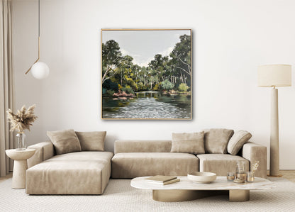 The Yarra #2, Melbourne, original art, Jessie Rigby, Landscape, Macedon Ranges, Australian Artist