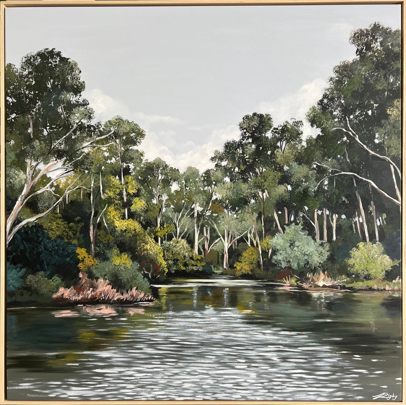 The Yarra #2, Melbourne, original art, Jessie Rigby, Landscape, Macedon Ranges, Australian Artist