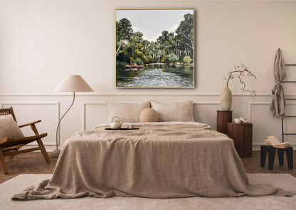 The Yarra #2, Melbourne, original art, Jessie Rigby, Landscape, Macedon Ranges, Australian Artist