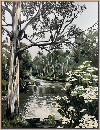 The Yarra, Melbourne, original art, Jessie Rigby, Landscape, Macedon Ranges, Australian Artist
