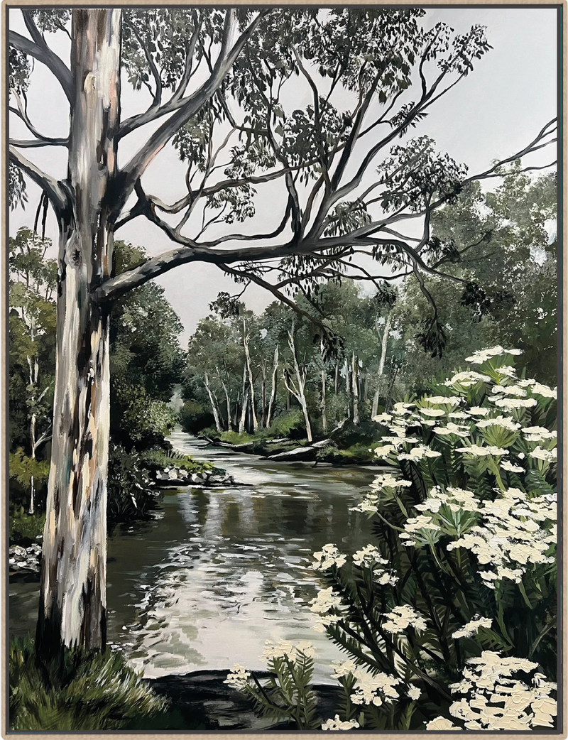 The Yarra, Melbourne, original art, Jessie Rigby, Landscape, Macedon Ranges, Australian Artist