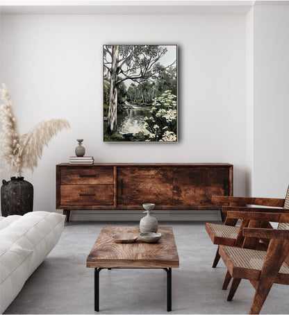 The Yarra, Melbourne, original art, Jessie Rigby, Landscape, Macedon Ranges, Australian Artist