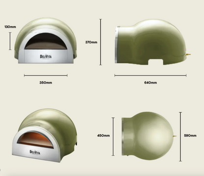 The DeliVita Pizza Oven - Wood Fired