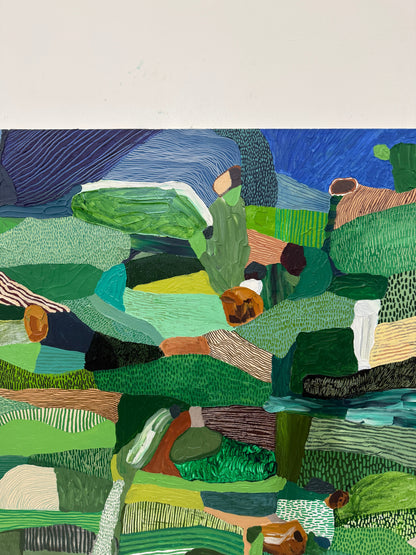 JWG Coluorful abstract artwork with various shapes and patterns