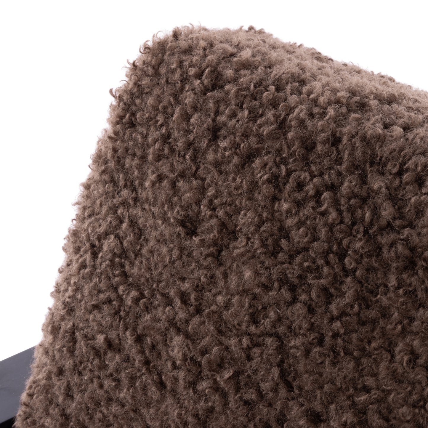 Close-up of a brown textured fabric surface