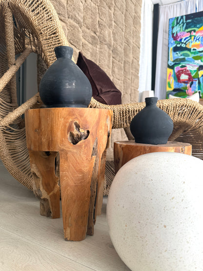 Tri Leg Wooden Stool