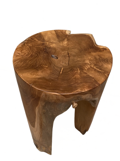 Tri Leg Wooden Stool image 2