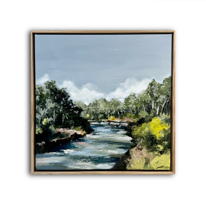 Warrandyte on the River, Melbourne, original art, Jessie Rigby, Landscape, Macedon Ranges, Australian Artist