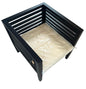 Black Teak Square Chair - with seat cushion image 0