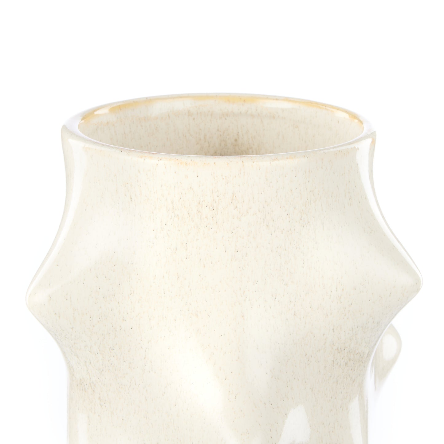 The Caldera Clay Vase Beige