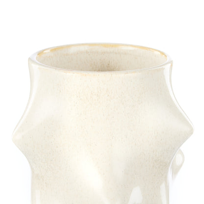 The Caldera Clay Vase Beige
