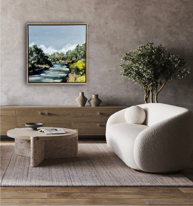 Warrandyte on the River, Melbourne, original art, Jessie Rigby, Landscape, Macedon Ranges, Australian Artist